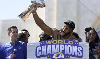 Sparks speculation: Aaron Donald spotted at Rams training ground