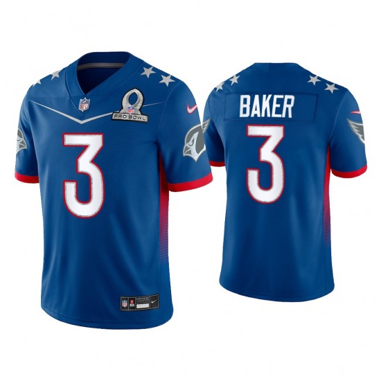 NFL Arizona Cardinals Budda Baker 3 Nike Royal 2022 NFC Pro Bowl Jersey