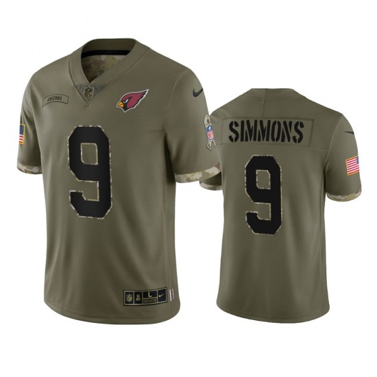 NFL Arizona Cardinals Isaiah Simmons 9 Nike 2022 Salute to Service Jersey