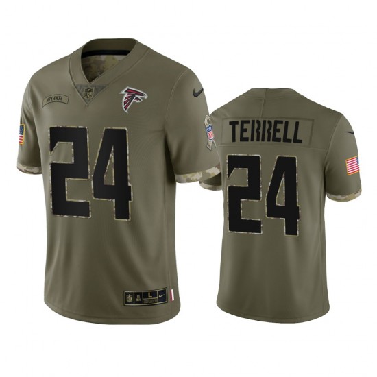 NFL Atlanta Falcons A J Terrell 24 Nike 2022 Salute to Service Jersey
