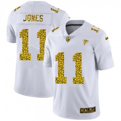NFL Atlanta Falcons Julio Jones 11 Nike Flocked Leopard Print White Jersey