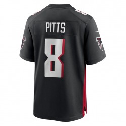 NFL Atlanta Falcons Kyle Pitts 8 Nike Black 2021 Draft Jersey