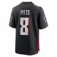 NFL Atlanta Falcons Kyle Pitts 8 Nike Black 2021 Draft Jersey