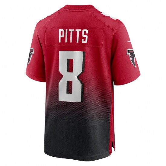 NFL Atlanta Falcons Kyle Pitts 8 Nike Red 2021 Draft Jersey