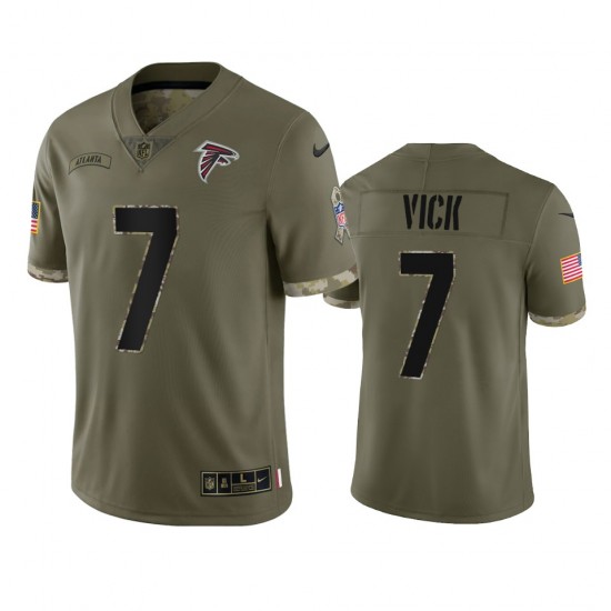 NFL Atlanta Falcons Michael Vick 7 Nike 2022 Salute to Service Jersey