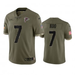 NFL Atlanta Falcons Younghoe Koo 7 Nike 2022 Salute to Service Jersey