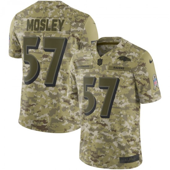 NFL Baltimore Ravens C.J. Mosley 57 Nike Salute to Service Jersey