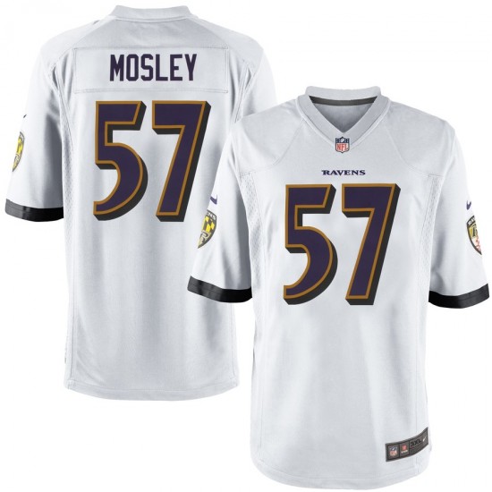 NFL Baltimore Ravens C.J. Mosley 57 Nike White Jersey