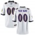 NFL Baltimore Ravens Custom White Jersey