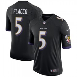NFL Baltimore Ravens Joe Flacco 5 Nike Black Jersey
