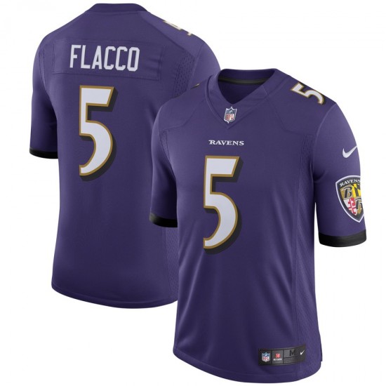 NFL Baltimore Ravens Joe Flacco 5 Nike Purple Jersey