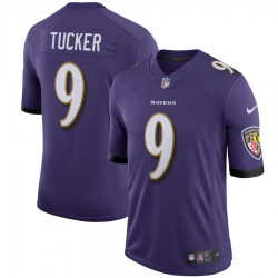 NFL Baltimore Ravens Justin Tucker 9 Nike Purple Jersey