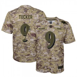 NFL Baltimore Ravens Justin Tucker 9 Nike Salute to Service Jersey