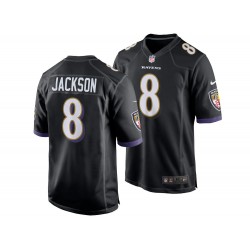 NFL Baltimore Ravens Lamar Jackson 8 Nike Black Jersey