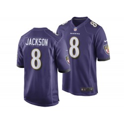 NFL Baltimore Ravens Lamar Jackson 8 Nike Purple Jersey