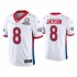NFL Baltimore Ravens Lamar Jackson 8 Nike White 2022 AFC Pro Bowl Jersey
