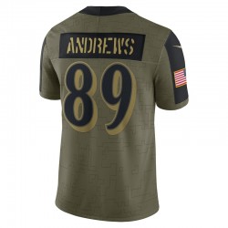 NFL Baltimore Ravens Mark Andrews 89 Nike 2021 Salute to Service Jersey