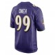 NFL Baltimore Ravens Odafe Oweh 99 Nike Purple 2021 Draft Jersey