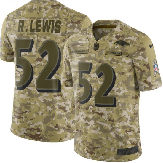 NFL Baltimore Ravens Ray Lewis 52 Nike Salute to Service Jersey