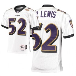 NFL Baltimore Ravens Ray Lewis 52 Nike White 2000 Throwback Jersey