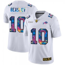 NFL Buffalo Bills Cole Beasley 10 Nike 2020 Multicolor White Jersey