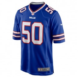 NFL Buffalo Bills Gregory Rousseau 50 Nike Royal 2021 Draft Jersey