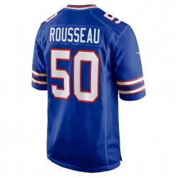 NFL Buffalo Bills Gregory Rousseau 50 Nike Royal 2021 Draft Jersey