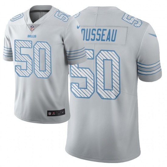 NFL Buffalo Bills Gregory Rousseau 50 Nike White 2021 Draft Jersey
