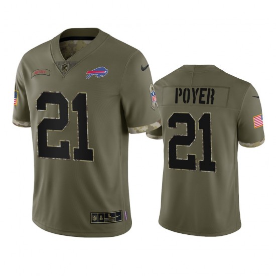 NFL Buffalo Bills Jordan Poyer 21 Nike 2022 Salute to Service Jersey