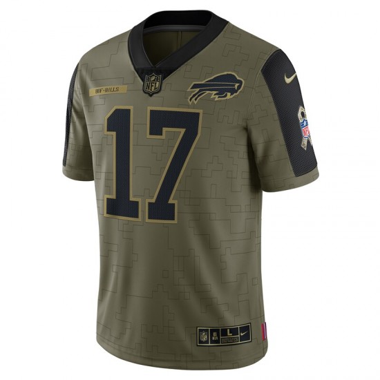 NFL Buffalo Bills Josh Allen 17 Nike 2021 Salute to Service Jersey