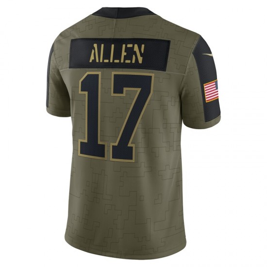 NFL Buffalo Bills Josh Allen 17 Nike 2021 Salute to Service Jersey