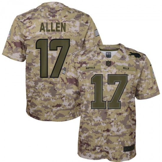 NFL Buffalo Bills Josh Allen 17 Nike Salute to Service Jersey