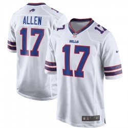 NFL Buffalo Bills Josh Allen 17 Nike White Jersey