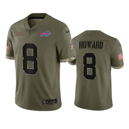 NFL Buffalo Bills O J Howard 8 Nike 2022 Salute to Service Jersey