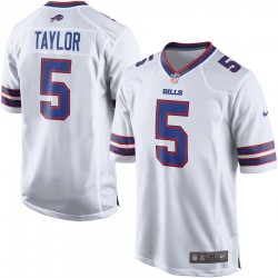 NFL Buffalo Bills Tyrod Taylor 5 Nike White Jersey