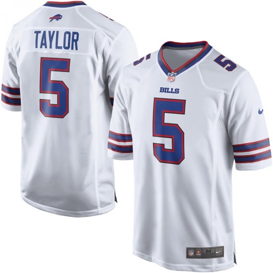 NFL Buffalo Bills Tyrod Taylor 5 Nike White Jersey