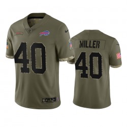 NFL Buffalo Bills Von Miller 40 Nike 2022 Salute to Service Jersey