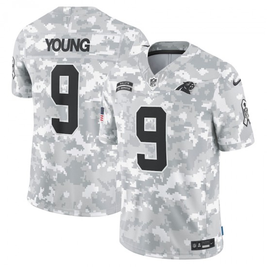NFL Carolina Panthers Bryce Young Nike 2024 Salute to Service Jersey