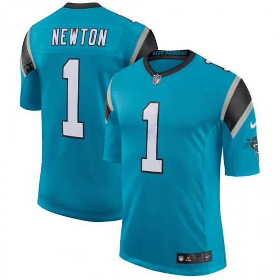 NFL Carolina Panthers Cam Newton 1 Nike Blue Jersey