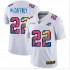 NFL Carolina Panthers Christian McCaffrey 22 Nike 2020 Multicolor White Jersey