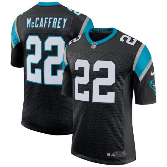 NFL Carolina Panthers Christian McCaffrey 22 Nike Black Jersey