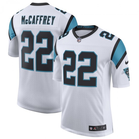 NFL Carolina Panthers Christian McCaffrey 22 Nike White Jersey