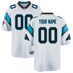 NFL Carolina Panthers Custom White Jersey