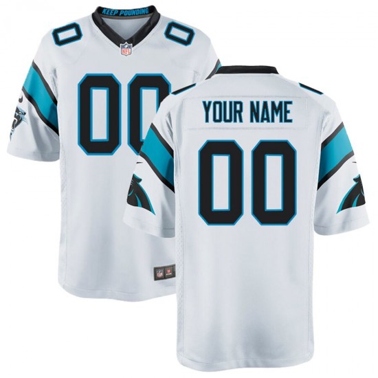 NFL Carolina Panthers Custom White Jersey