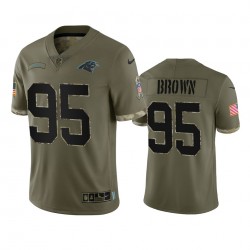NFL Carolina Panthers Derrick Brown 95 Nike 2022 Salute to Service Jersey
