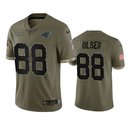 NFL Carolina Panthers Greg Olsen 88 Nike 2022 Salute to Service Jersey