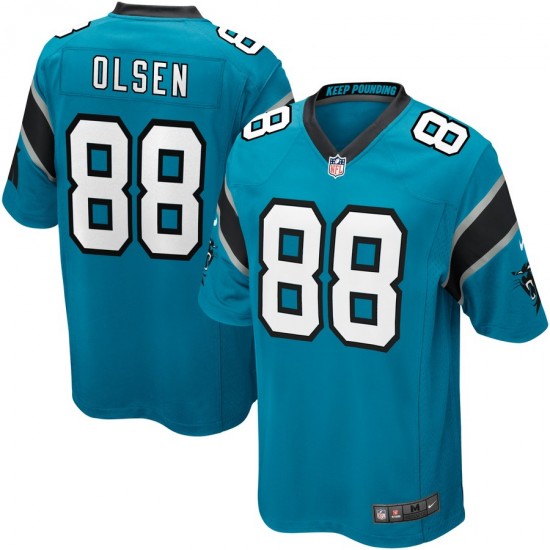 NFL Carolina Panthers Greg Olsen 88 Nike Blue Jersey
