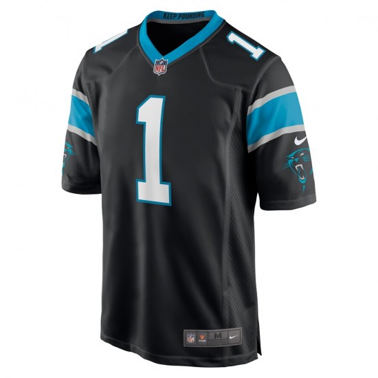 NFL Carolina Panthers Jaycee Horn 1 Nike Black 2021 Draft Jersey