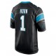 NFL Carolina Panthers Jaycee Horn 1 Nike Black 2021 Draft Jersey