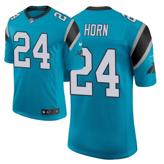 NFL Carolina Panthers Jaycee Horn 24 Nike Blue 2021 Draft Jersey
